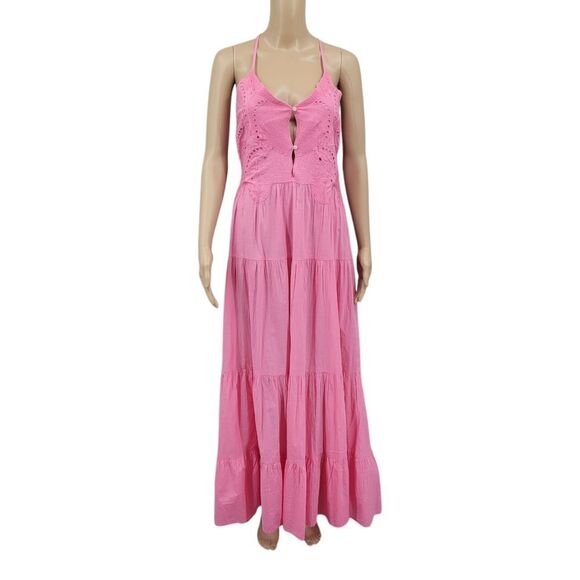 Chelsea & Violet Alyssa Sweetheart Neckline Sleeveless Cotton Slub Maxi Dress - Picture 4 of 15